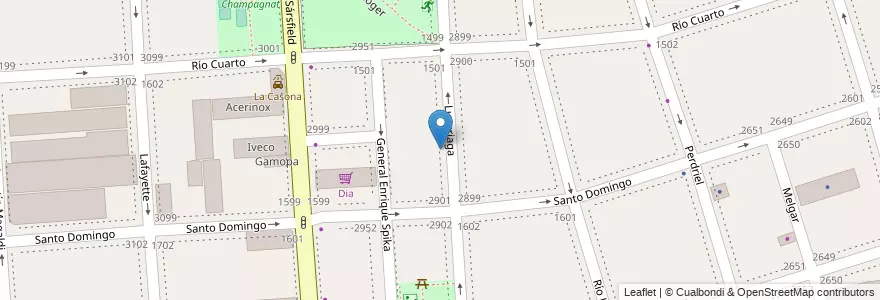 Mapa de ubicacion de Jardín de Infantes Común 03/05°, Barracas en アルゼンチン, Ciudad Autónoma De Buenos Aires, Comuna 4, ブエノスアイレス.