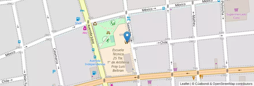 Mapa de ubicacion de Jardín de Infantes Común 03/06°, Balvanera en アルゼンチン, Ciudad Autónoma De Buenos Aires, Comuna 3, ブエノスアイレス.