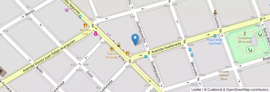 Mapa de ubicacion de Jardín de Infantes Común 03/18° El Jardín de la Floresta, Floresta en الأرجنتين, Ciudad Autónoma De Buenos Aires, Buenos Aires, Comuna 10.