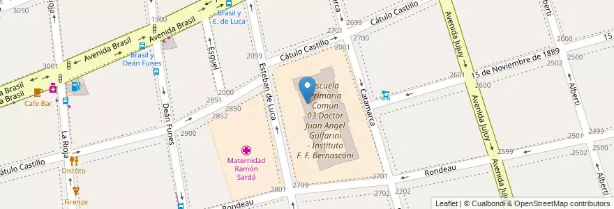 Mapa de ubicacion de Jardín de Infantes Común 05/06°, Parque Patricios en Argentinië, Ciudad Autónoma De Buenos Aires, Comuna 4, Buenos Aires.