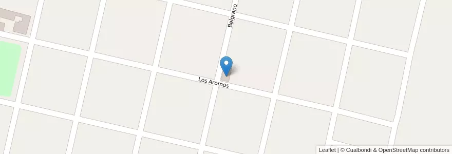Mapa de ubicacion de Jardín de Infantes General Bartolomé Mitre en アルゼンチン, コルドバ州, Departamento San Javier, Pedanía Dolores, Comuna De Los Cerrillos.