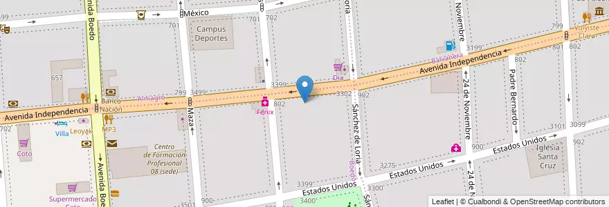 Mapa de ubicacion de Jardín de Infantes Integral 02/06° Federico Fr÷bel, Boedo en Argentina, Ciudad Autónoma De Buenos Aires, Comuna 5, Buenos Aires.
