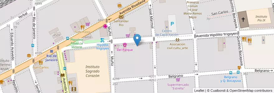 Mapa de ubicacion de Jardín de Infantes Integral 02/08° Jorge Eduardo Coll, Almagro en Argentina, Ciudad Autónoma De Buenos Aires, Comuna 5, Buenos Aires.