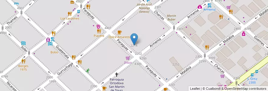Mapa de ubicacion de Jardín de Infantes Integral 04/09°, Palermo en Аргентина, Буэнос-Айрес, Буэнос-Айрес, Comuna 14.