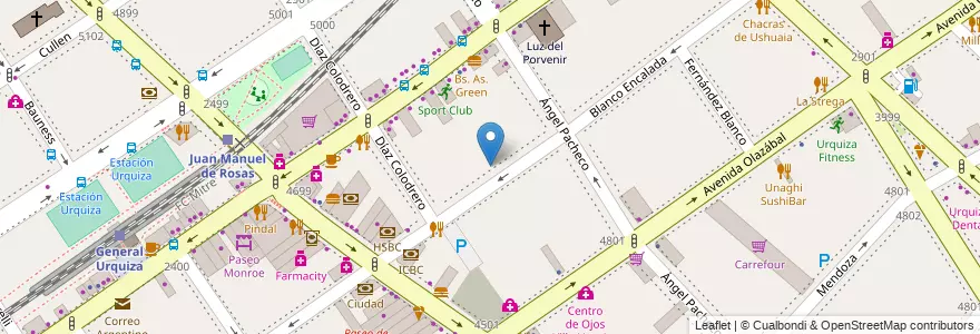 Mapa de ubicacion de Jardín de Infantes Integral 04/15°, Villa Urquiza en الأرجنتين, Ciudad Autónoma De Buenos Aires, Comuna 12, Buenos Aires.