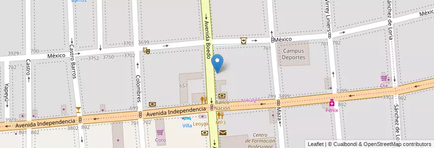 Mapa de ubicacion de Jardín de Infantes Integral 08/06° Maria Angela Schiavoni de López, Almagro en 아르헨티나, Ciudad Autónoma De Buenos Aires, Comuna 5, 부에노스아이레스.