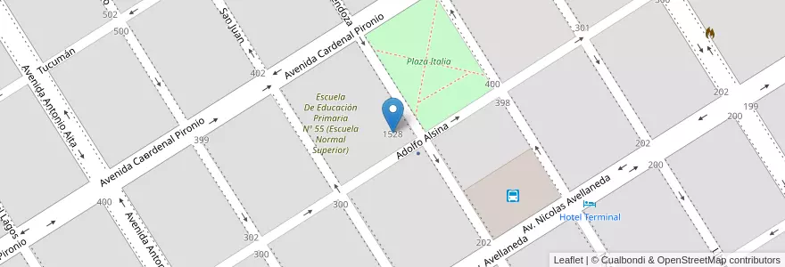 Mapa de ubicacion de Jardín de Infantes N° 917 en Argentina, Buenos Aires, Partido De Nueve De Julio, Cuartel Nueve De Julio Rural, 9 De Julio, Nueve De Julio.