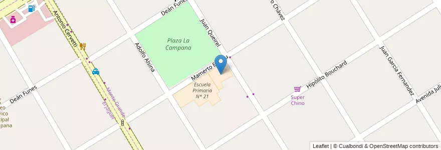 Mapa de ubicacion de Jardín de Infantes N* 924 en Arjantin, Buenos Aires, Partido De Esteban Echeverría, Monte Grande.