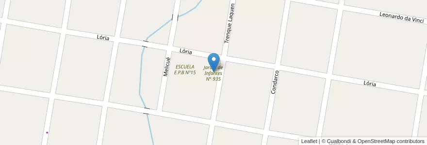 Mapa de ubicacion de Jardín de Infantes N° 935 en Аргентина, Буэнос-Айрес, Partido De Merlo, Mariano Acosta.
