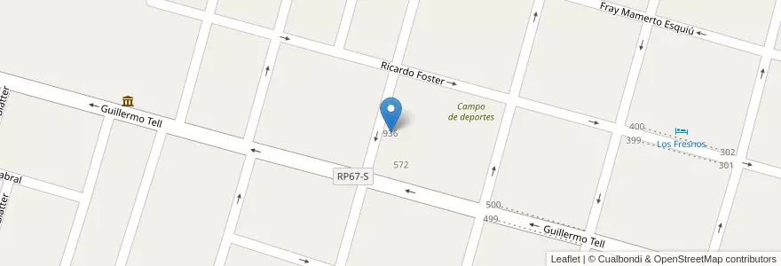 Mapa de ubicacion de Jardín de Infantes Nº 32 Mercedes Garay de Correa en الأرجنتين, سانتا في, Departamento Las Colonias, Municipio De San Jerónimo Norte, San Jerónimo Norte.