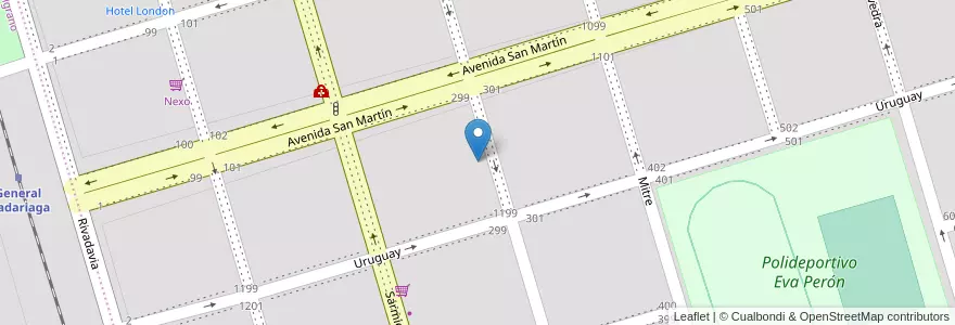 Mapa de ubicacion de Jardín De Infantes Nº 903 en الأرجنتين, بوينس آيرس, Partido De General Madariaga.