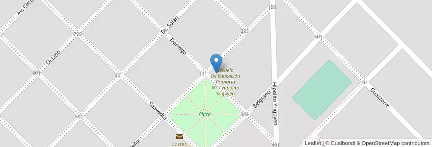 Mapa de ubicacion de Jardín De Infantes Nº 904 Doctor Jorge Alberto Simini en Аргентина, Буэнос-Айрес, Partido De Trenque Lauquen, Cuartel Berutti, Beruti, Beruti.