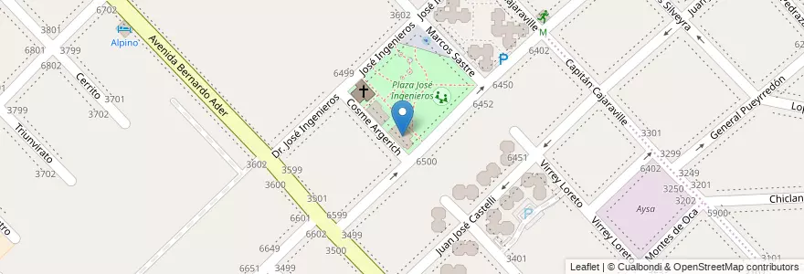 Mapa de ubicacion de Jardín de Infantes Nº 907 en Argentina, Provincia Di Buenos Aires, Partido De General San Martín, Partido De Vicente López, Vicente López.