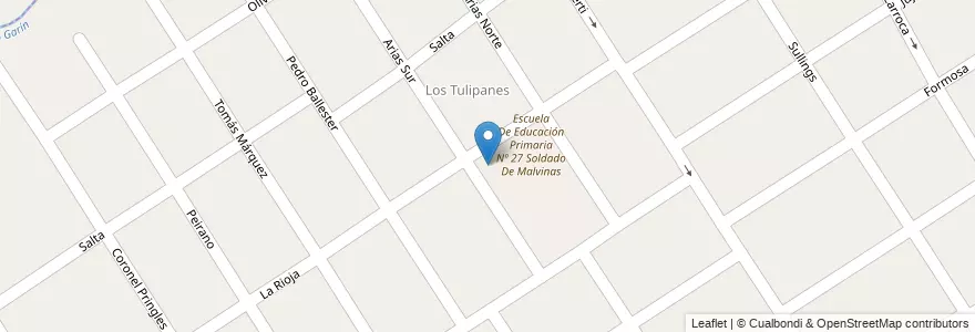 Mapa de ubicacion de Jardín De Infantes Nº 911 en 阿根廷, 布宜诺斯艾利斯省, Partido De Escobar, Garín.