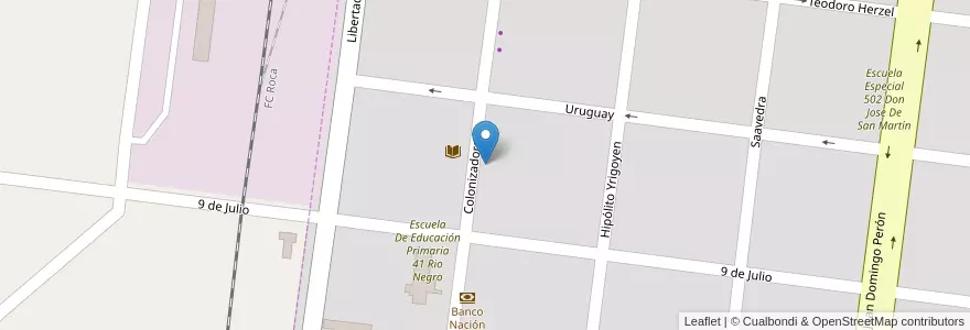 Mapa de ubicacion de Jardin De Infantes Nº902 en Argentina, Provincia Di Buenos Aires, Partido De Adolfo Alsina.