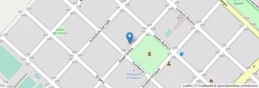 Mapa de ubicacion de Jardín De Infantes Nº903 Remedios De Esc. De San Martin en Argentina, Buenos Aires, Partido De Pergamino, El Socorro.