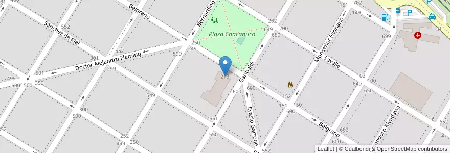 Mapa de ubicacion de Jardín De Infantes Nº904 Comandante Luis Piedrabuena en Arjantin, Buenos Aires, Partido De Patagones, Carmen De Patagones.