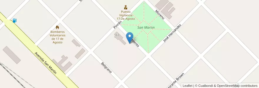Mapa de ubicacion de Jardin De Infantes Nº906 Ana Modesta Hasrun en Argentinien, Provinz Buenos Aires, Partido De Puan.