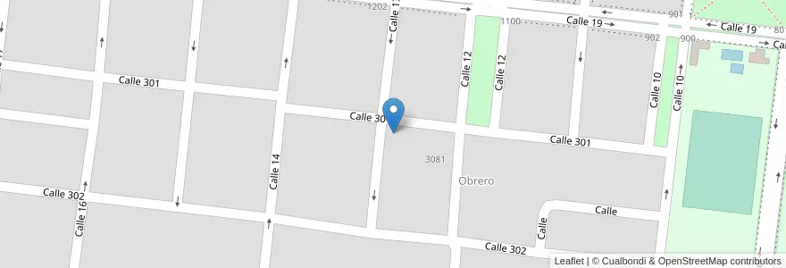 Mapa de ubicacion de Jardin De Infantes Nº906 Granaderos De San Martin en 阿根廷, 布宜诺斯艾利斯省, Partido De Veinticinco De Mayo, Veinticinco De Mayo.