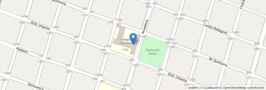 Mapa de ubicacion de Jardin De Infantes Nº911 Fray Mamerto Esquiu en Argentinië, Buenos Aires, Partido De San Andrés De Giles.