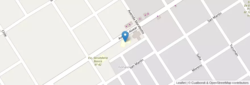Mapa de ubicacion de Jardín De Infantes Nº938 en Argentinien, Provinz Buenos Aires, Partido De Tigre, Benavídez.