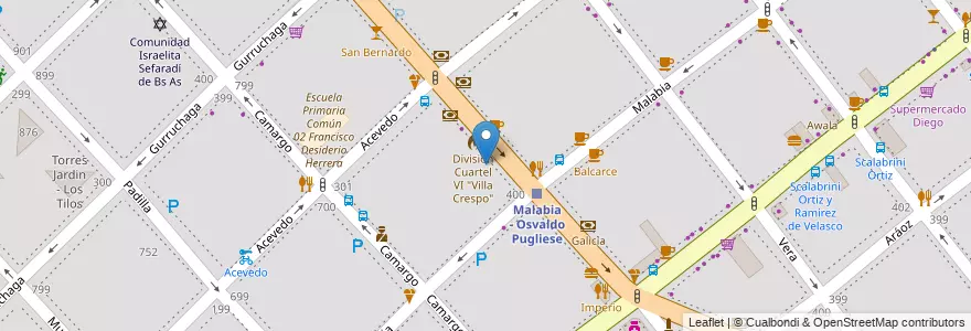 Mapa de ubicacion de Jardín de Infantes Nucleado A (EPCjc 01/07°) [Sede], Villa Crespo en Argentinië, Ciudad Autónoma De Buenos Aires, Buenos Aires.
