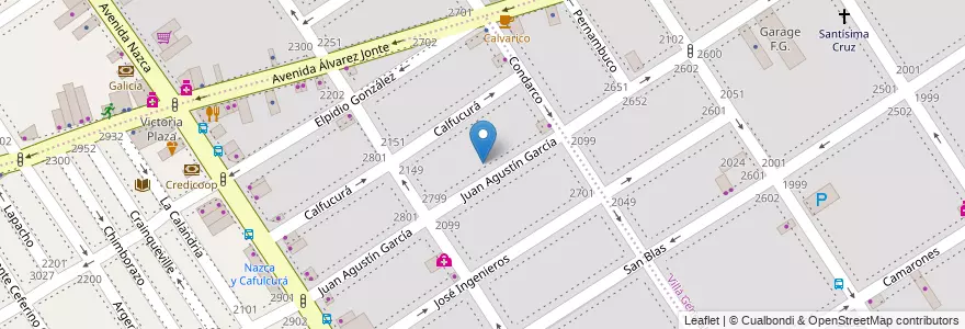 Mapa de ubicacion de Jardín de Infantes Nucleado A (EPCjc 07/17°) Alicia Moreau de Justo, Villa Santa Rita en Argentina, Autonomous City Of Buenos Aires, Autonomous City Of Buenos Aires, Comuna 11.