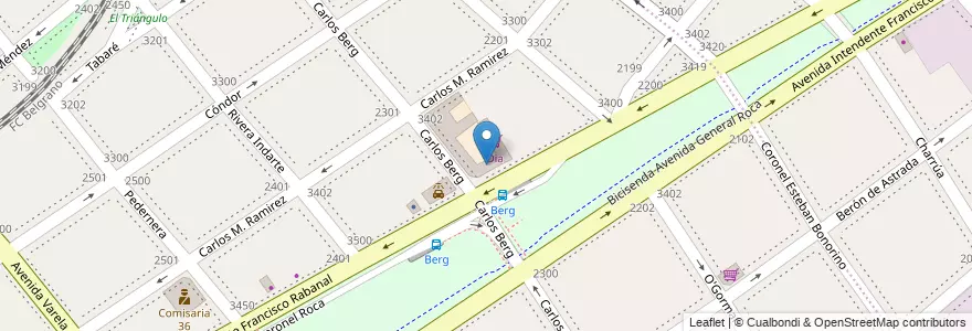Mapa de ubicacion de Jardín de Infantes Nucleado A (EPCjc 08/19°), Villa Soldati en 아르헨티나, Ciudad Autónoma De Buenos Aires, 부에노스아이레스, Comuna 8.