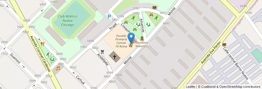 Mapa de ubicacion de Jardín de Infantes Nucleado A (EPCjc 19/20°) [Sede], Mataderos en Argentinië, Ciudad Autónoma De Buenos Aires, Comuna 9, Buenos Aires.