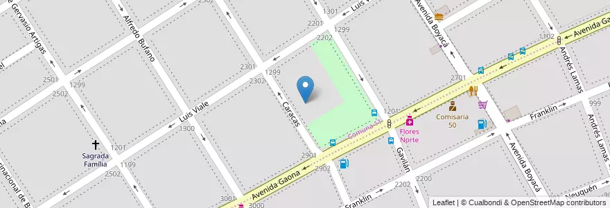 Mapa de ubicacion de Jardín de Infantes Nucleado A (EPCjs 04/12°) [Sede], Villa General Mitre en Arjantin, Ciudad Autónoma De Buenos Aires, Buenos Aires.