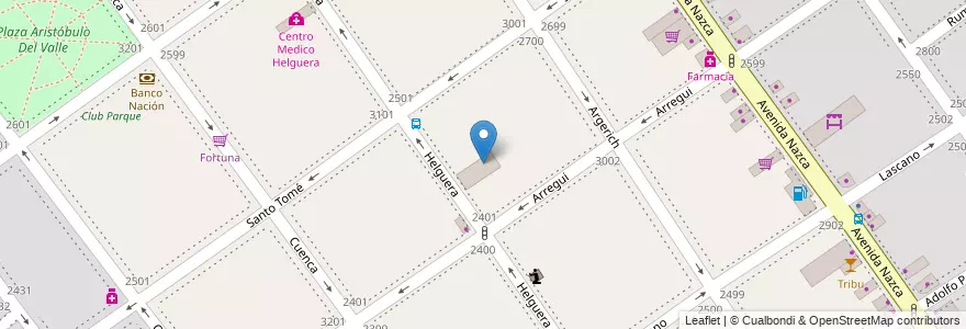 Mapa de ubicacion de Jardín de Infantes Nucleado A (EPCjs 10/17°) Alicia Moreau de Justo) [Sede], Villa del Parque en Argentine, Ciudad Autónoma De Buenos Aires, Buenos Aires, Comuna 11.