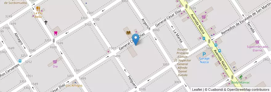 Mapa de ubicacion de Jardín de Infantes Nucleado B (EPCjc 08/12°) [Sede], Villa Santa Rita en Arjantin, Ciudad Autónoma De Buenos Aires, Buenos Aires, Comuna 11.
