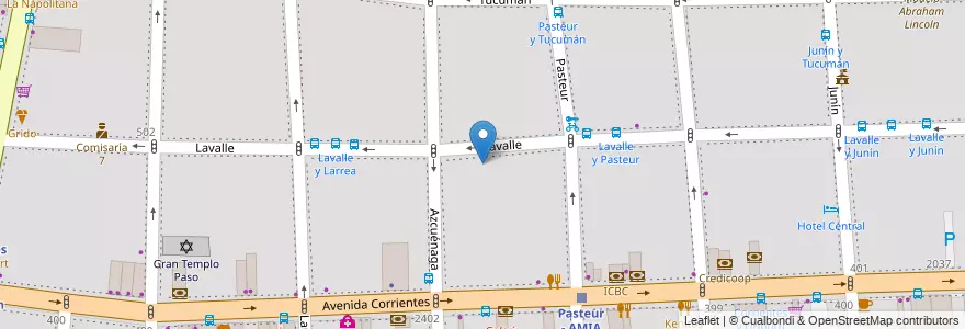 Mapa de ubicacion de Jardín de Infantes Nucleado B (EPCjc 10/01°), Balvanera en Argentinien, Ciudad Autónoma De Buenos Aires, Comuna 3, Buenos Aires.