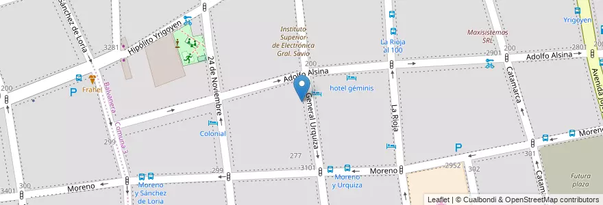 Mapa de ubicacion de Jardín de Infantes Nucleado B (EPCjc 13/06°) Maestro Escultor Francisco Reyes, Balvanera en Argentina, Ciudad Autónoma De Buenos Aires, Comuna 3, Buenos Aires.