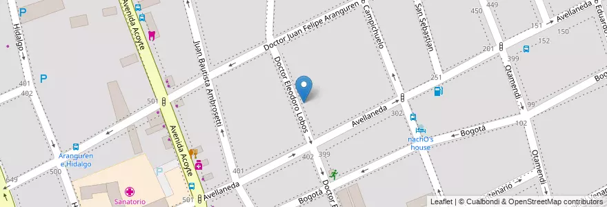 Mapa de ubicacion de Jardín de Infantes Nucleado B (EPCjc 15/07°) La Veleta de Caballito, Caballito en آرژانتین, Ciudad Autónoma De Buenos Aires, Buenos Aires, Comuna 6.
