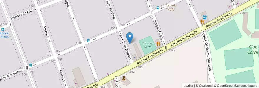 Mapa de ubicacion de Jardín de Infantes Nucleado B (EPCjc 24/07°) La Veleta de Caballito, Caballito en Arjantin, Ciudad Autónoma De Buenos Aires, Comuna 7, Buenos Aires, Comuna 6.