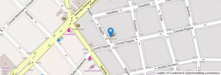 Mapa de ubicacion de Jardín de Infantes Nucleado B (EPCjs 01/19°) Homero Manzi, Nueva Pompeya en Argentine, Ciudad Autónoma De Buenos Aires, Comuna 4, Buenos Aires.