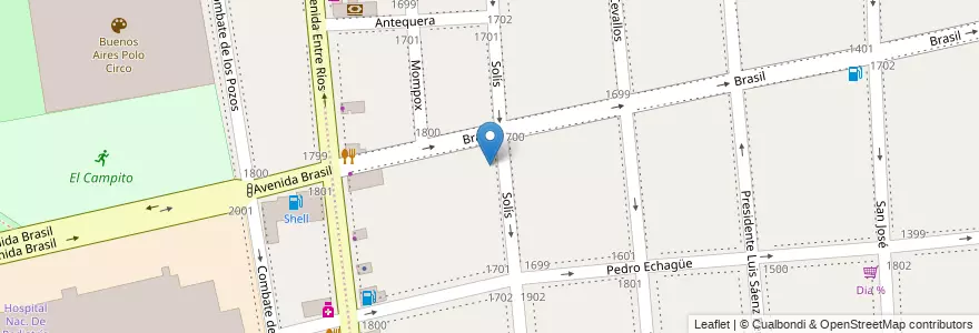 Mapa de ubicacion de Jardín de Infantes Nucleado B (EPCjs 04/05°), Constitucion en Argentinië, Ciudad Autónoma De Buenos Aires, Comuna 4, Comuna 1, Buenos Aires.
