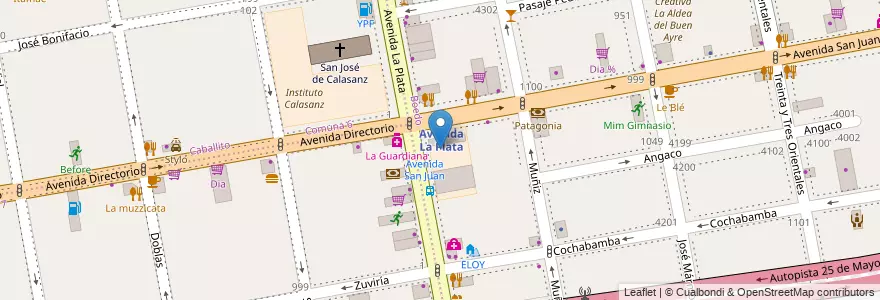 Mapa de ubicacion de Jardín de Infantes Nucleado B (EPCjs 06/08°) [Sede], Boedo en アルゼンチン, Ciudad Autónoma De Buenos Aires, Comuna 5, ブエノスアイレス.