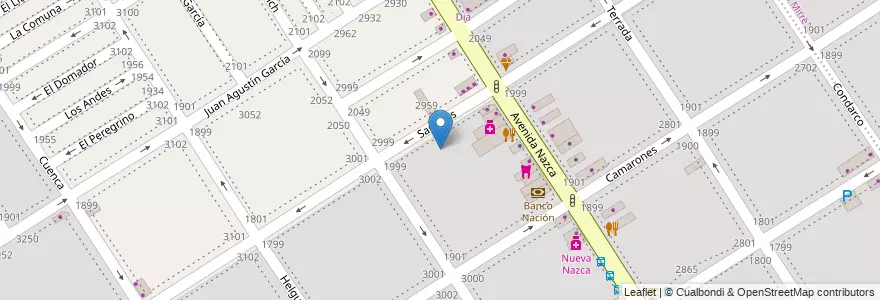 Mapa de ubicacion de Jardín de Infantes Nucleado B (EPCjs 07/12°), Villa Santa Rita en 阿根廷, Ciudad Autónoma De Buenos Aires, 布宜诺斯艾利斯, Comuna 11.
