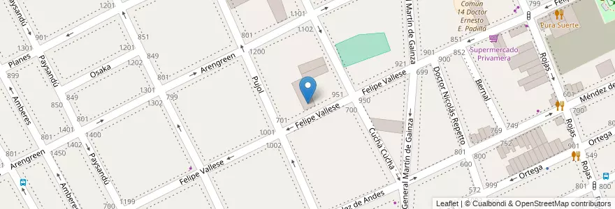 Mapa de ubicacion de Jardín de Infantes Nucleado B (EPCjs 10/07°) La Veleta de Caballito, Caballito en 아르헨티나, Ciudad Autónoma De Buenos Aires, 부에노스아이레스, Comuna 6.