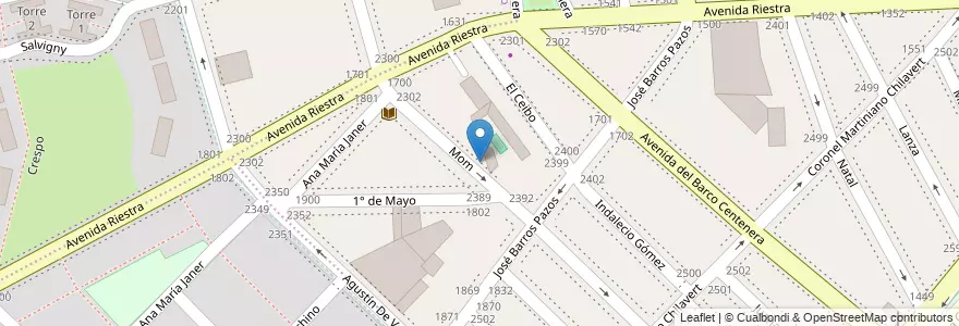 Mapa de ubicacion de Jardín de Infantes Nucleado B (EPCjs 11/19°) [Sede] Homero Manzi, Nueva Pompeya en Аргентина, Буэнос-Айрес, Comuna 4, Буэнос-Айрес.