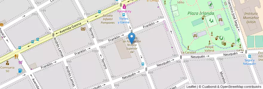 Mapa de ubicacion de Jardín de Infantes Nucleado C (EPCjc 05/07°), Flores en Argentine, Ciudad Autónoma De Buenos Aires, Comuna 7, Buenos Aires.