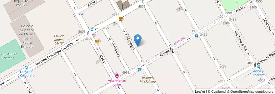 Mapa de ubicacion de Jardín de Infantes Nucleado C (EPCjc 12/15°) [Sede], Saavedra en アルゼンチン, Ciudad Autónoma De Buenos Aires, Comuna 12, ブエノスアイレス.