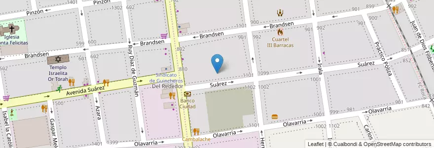 Mapa de ubicacion de Jardín de Infantes Nucleado C (EPCjc 13/04°), Boca en 阿根廷, Ciudad Autónoma De Buenos Aires, Comuna 4, 布宜诺斯艾利斯.