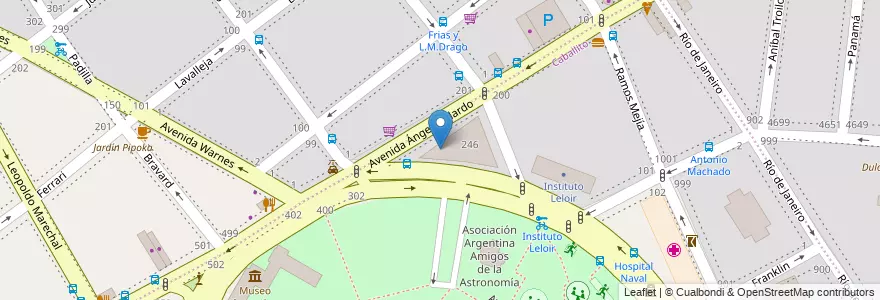 Mapa de ubicacion de Jardín de Infantes Nucleado C (EPCjc 17/02°) [Sede], Caballito en Аргентина, Буэнос-Айрес, Буэнос-Айрес, Comuna 6.
