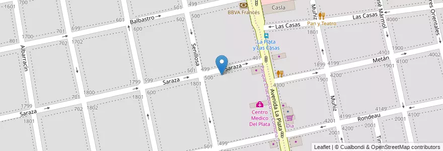 Mapa de ubicacion de Jardín de Infantes Nucleado C (EPCjc 24/08°) [Sede], Parque Chacabuco en الأرجنتين, Ciudad Autónoma De Buenos Aires, Buenos Aires.