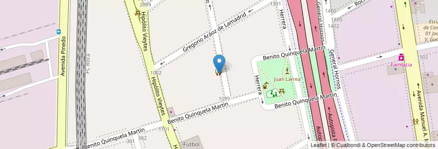 Mapa de ubicacion de Jardín de Infantes Nucleado C (EPCjc 28/04°) [Sede], Barracas en Argentinië, Ciudad Autónoma De Buenos Aires, Comuna 4, Buenos Aires.