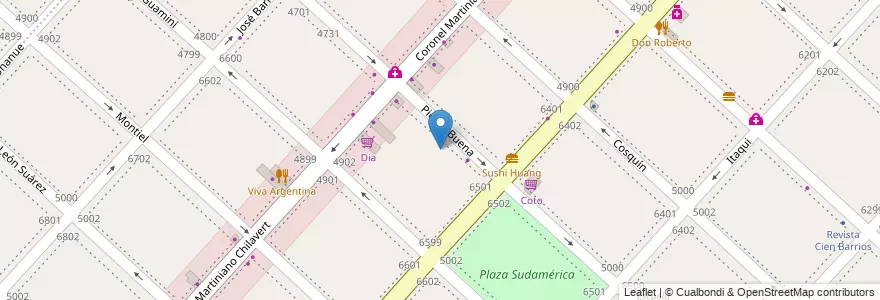 Mapa de ubicacion de Jardín de Infantes Nucleado C (EPCjs 13/21°), Villa Riachuelo en Аргентина, Буэнос-Айрес, Буэнос-Айрес, Comuna 8.