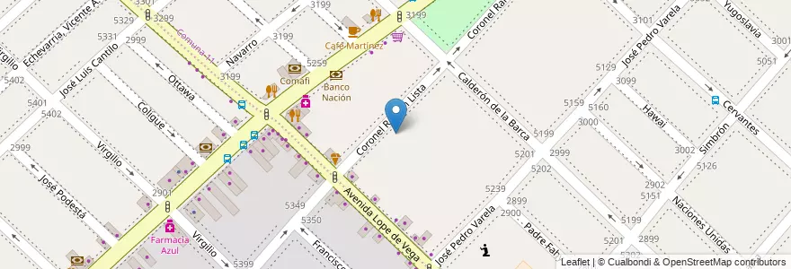 Mapa de ubicacion de Jardín de Infantes Nucleado C (EPCjs 16/17°) Lola Mora [Sede], Villa Devoto en 阿根廷, Ciudad Autónoma De Buenos Aires, 布宜诺斯艾利斯省, 布宜诺斯艾利斯, Comuna 10.